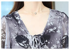 Women's Floral Chiffon V-Neck Summer Dress